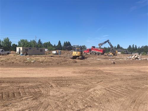 Dirt construction site